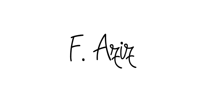 It looks lik you need a new signature style for name F. Aziz. Design unique handwritten (Angelique-Rose-font-FFP) signature with our free signature maker in just a few clicks. F. Aziz signature style 5 images and pictures png