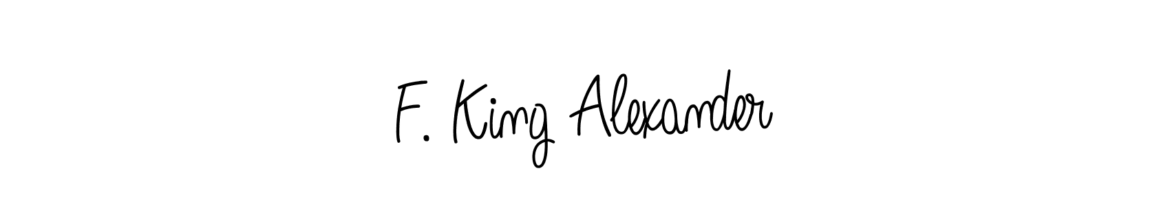 How to make F. King Alexander name signature. Use Angelique-Rose-font-FFP style for creating short signs online. This is the latest handwritten sign. F. King Alexander signature style 5 images and pictures png