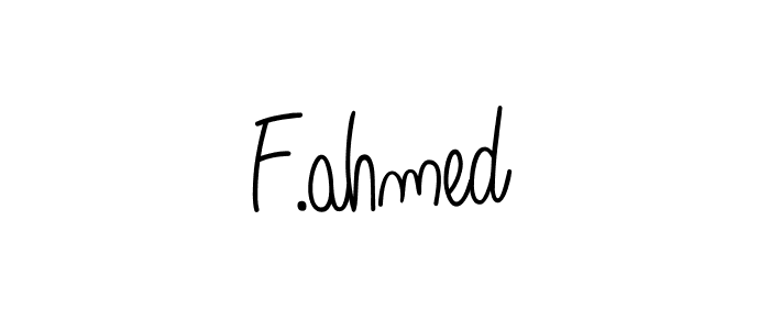 Make a beautiful signature design for name F.ahmed. Use this online signature maker to create a handwritten signature for free. F.ahmed signature style 5 images and pictures png