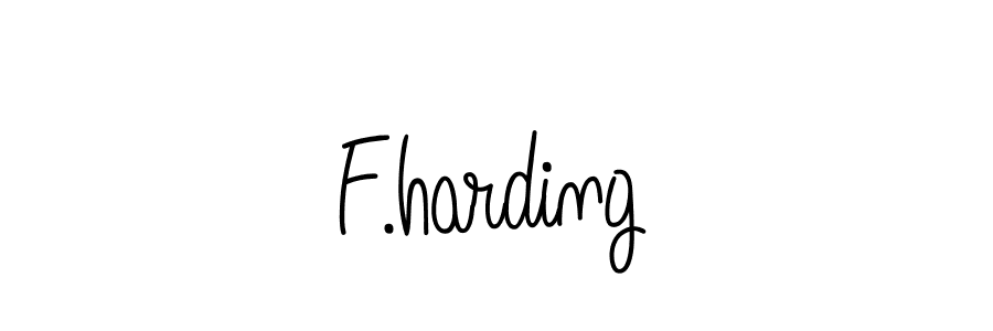 How to make F.harding name signature. Use Angelique-Rose-font-FFP style for creating short signs online. This is the latest handwritten sign. F.harding signature style 5 images and pictures png