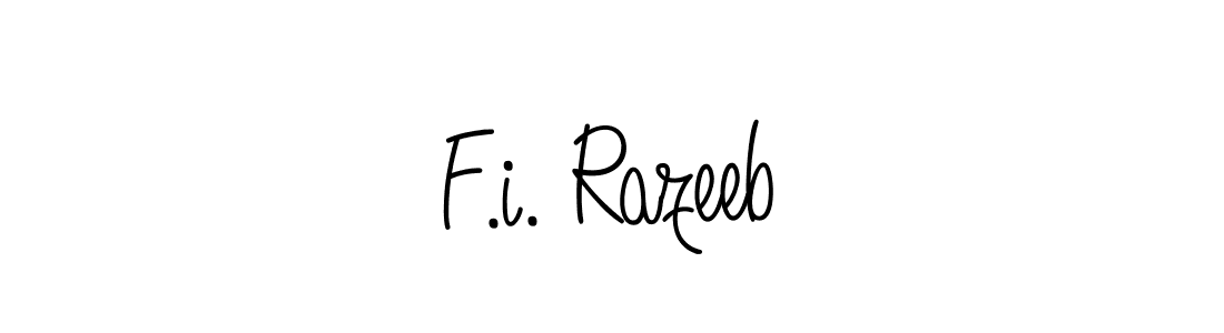 Once you've used our free online signature maker to create your best signature Angelique-Rose-font-FFP style, it's time to enjoy all of the benefits that F.i. Razeeb name signing documents. F.i. Razeeb signature style 5 images and pictures png