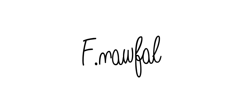 Create a beautiful signature design for name F.nawfal. With this signature (Angelique-Rose-font-FFP) fonts, you can make a handwritten signature for free. F.nawfal signature style 5 images and pictures png