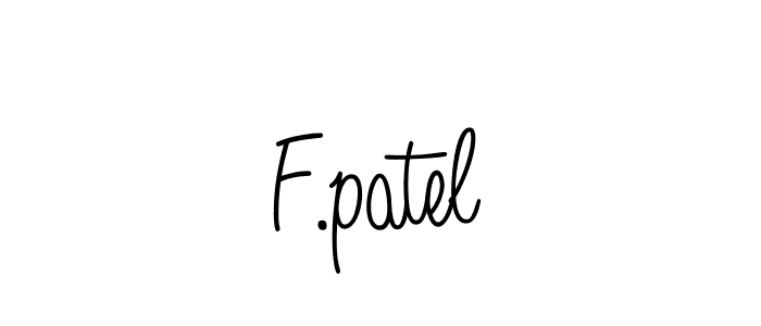 Angelique-Rose-font-FFP is a professional signature style that is perfect for those who want to add a touch of class to their signature. It is also a great choice for those who want to make their signature more unique. Get F.patel name to fancy signature for free. F.patel signature style 5 images and pictures png