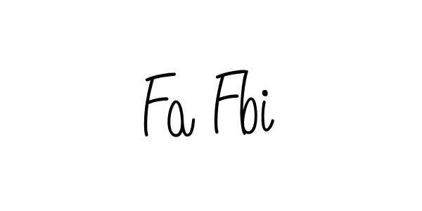 Design your own signature with our free online signature maker. With this signature software, you can create a handwritten (Angelique-Rose-font-FFP) signature for name Fa Fbi. Fa Fbi signature style 5 images and pictures png