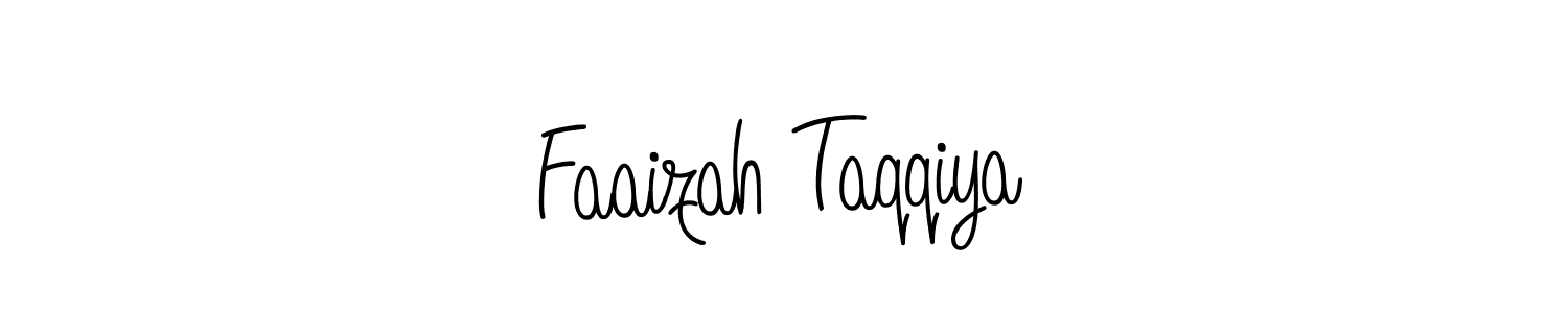 if you are searching for the best signature style for your name Faaizah Taqqiya. so please give up your signature search. here we have designed multiple signature styles  using Angelique-Rose-font-FFP. Faaizah Taqqiya signature style 5 images and pictures png