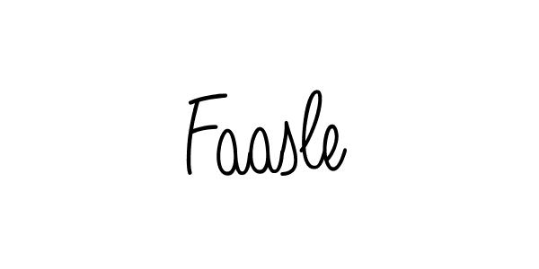 You should practise on your own different ways (Angelique-Rose-font-FFP) to write your name (Faasle) in signature. don't let someone else do it for you. Faasle signature style 5 images and pictures png
