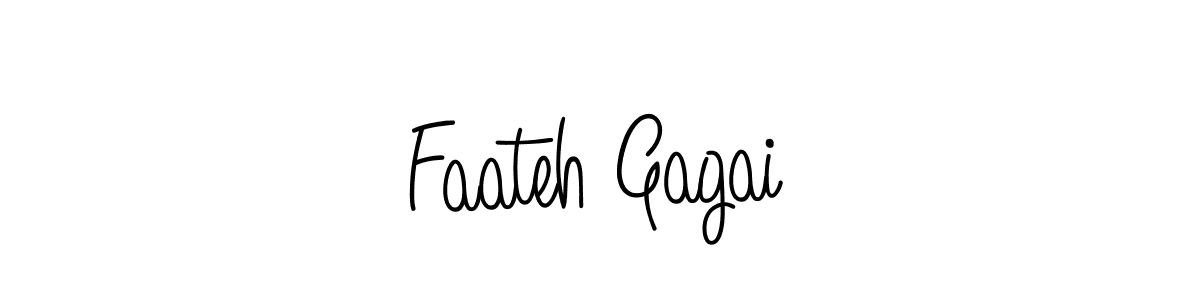 How to Draw Faateh Gagai signature style? Angelique-Rose-font-FFP is a latest design signature styles for name Faateh Gagai. Faateh Gagai signature style 5 images and pictures png