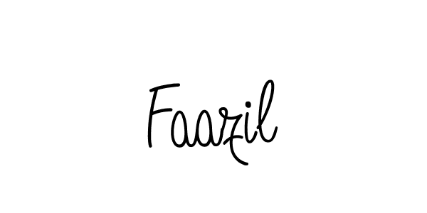 Make a beautiful signature design for name Faazil. With this signature (Angelique-Rose-font-FFP) style, you can create a handwritten signature for free. Faazil signature style 5 images and pictures png