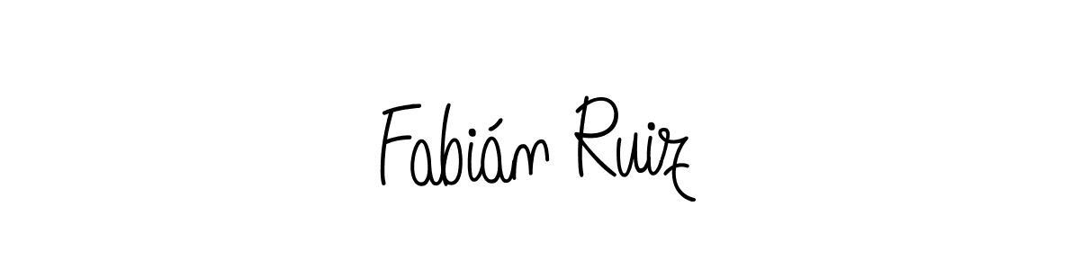 How to make Fabián Ruiz name signature. Use Angelique-Rose-font-FFP style for creating short signs online. This is the latest handwritten sign. Fabián Ruiz signature style 5 images and pictures png