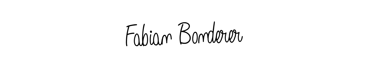 How to make Fabian Bonderer signature? Angelique-Rose-font-FFP is a professional autograph style. Create handwritten signature for Fabian Bonderer name. Fabian Bonderer signature style 5 images and pictures png