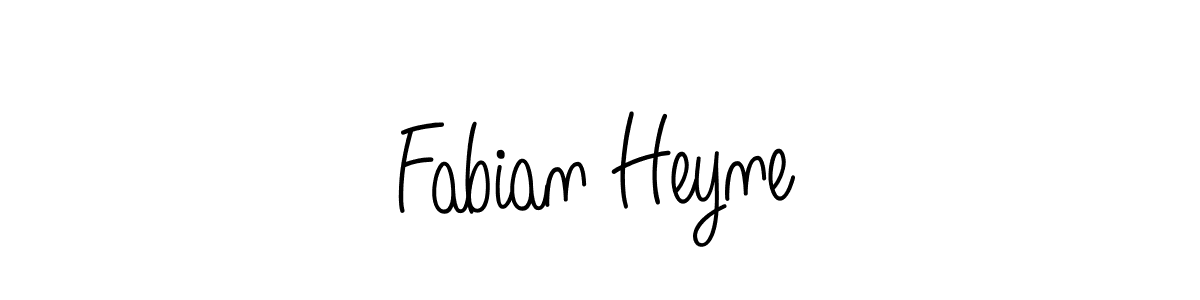 Use a signature maker to create a handwritten signature online. With this signature software, you can design (Angelique-Rose-font-FFP) your own signature for name Fabian Heyne. Fabian Heyne signature style 5 images and pictures png