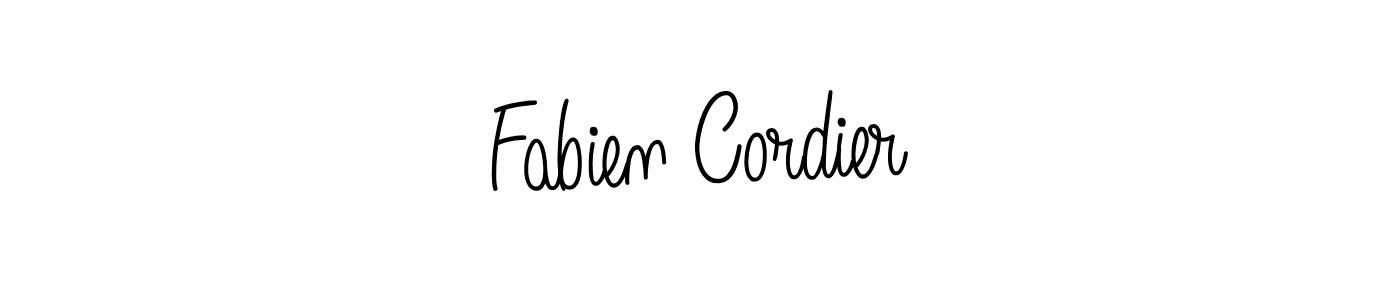 Fabien Cordier stylish signature style. Best Handwritten Sign (Angelique-Rose-font-FFP) for my name. Handwritten Signature Collection Ideas for my name Fabien Cordier. Fabien Cordier signature style 5 images and pictures png