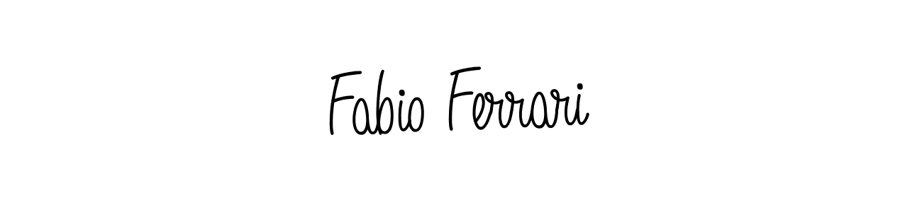 Use a signature maker to create a handwritten signature online. With this signature software, you can design (Angelique-Rose-font-FFP) your own signature for name Fabio Ferrari. Fabio Ferrari signature style 5 images and pictures png