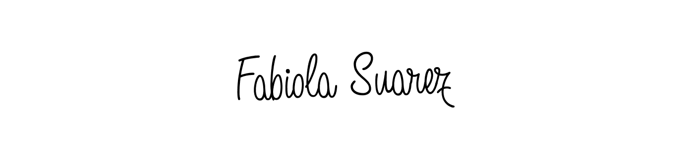 How to make Fabiola Suarez signature? Angelique-Rose-font-FFP is a professional autograph style. Create handwritten signature for Fabiola Suarez name. Fabiola Suarez signature style 5 images and pictures png