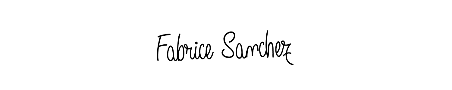 Fabrice Sanchez stylish signature style. Best Handwritten Sign (Angelique-Rose-font-FFP) for my name. Handwritten Signature Collection Ideas for my name Fabrice Sanchez. Fabrice Sanchez signature style 5 images and pictures png