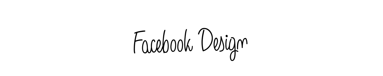 Use a signature maker to create a handwritten signature online. With this signature software, you can design (Angelique-Rose-font-FFP) your own signature for name Facebook Design. Facebook Design signature style 5 images and pictures png