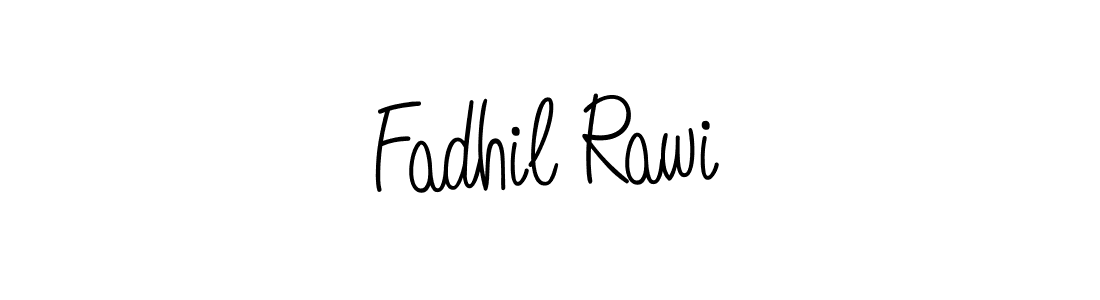 How to make Fadhil Rawi name signature. Use Angelique-Rose-font-FFP style for creating short signs online. This is the latest handwritten sign. Fadhil Rawi signature style 5 images and pictures png