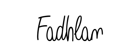 Enhance your business communications with Fadhlan signature in Angelique-Rose-font-FFP lettering. Clean, modern, and universally compatible. Fadhlan signature style 5 images and pictures png