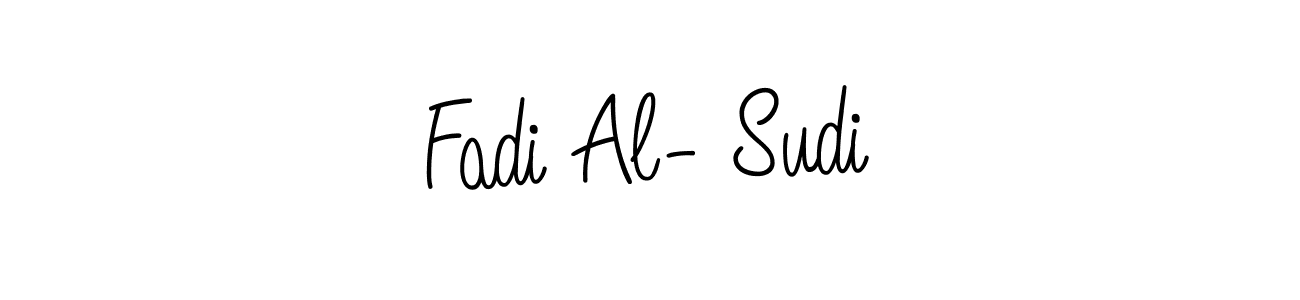 Make a beautiful signature design for name Fadi Al- Sudi. With this signature (Angelique-Rose-font-FFP) style, you can create a handwritten signature for free. Fadi Al- Sudi signature style 5 images and pictures png