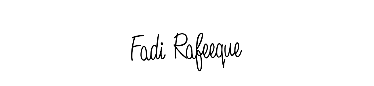 Also we have Fadi Rafeeque name is the best signature style. Create professional handwritten signature collection using Angelique-Rose-font-FFP autograph style. Fadi Rafeeque signature style 5 images and pictures png