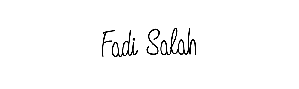 Make a beautiful signature design for name Fadi Salah. With this signature (Angelique-Rose-font-FFP) style, you can create a handwritten signature for free. Fadi Salah signature style 5 images and pictures png