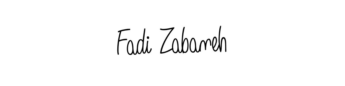 Create a beautiful signature design for name Fadi Zabaneh. With this signature (Angelique-Rose-font-FFP) fonts, you can make a handwritten signature for free. Fadi Zabaneh signature style 5 images and pictures png