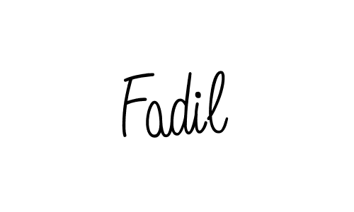 You should practise on your own different ways (Angelique-Rose-font-FFP) to write your name (Fadil) in signature. don't let someone else do it for you. Fadil signature style 5 images and pictures png
