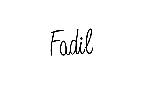 You should practise on your own different ways (Angelique-Rose-font-FFP) to write your name (Fadil) in signature. don't let someone else do it for you. Fadil signature style 5 images and pictures png