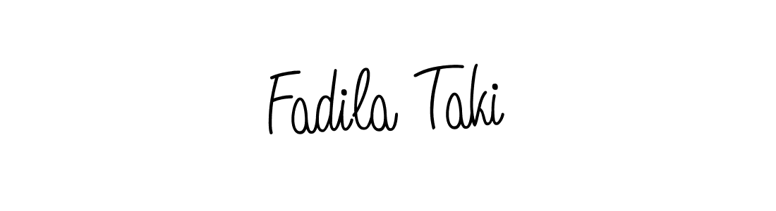 Make a beautiful signature design for name Fadila Taki. Use this online signature maker to create a handwritten signature for free. Fadila Taki signature style 5 images and pictures png