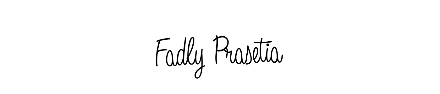 How to make Fadly Prasetia name signature. Use Angelique-Rose-font-FFP style for creating short signs online. This is the latest handwritten sign. Fadly Prasetia signature style 5 images and pictures png