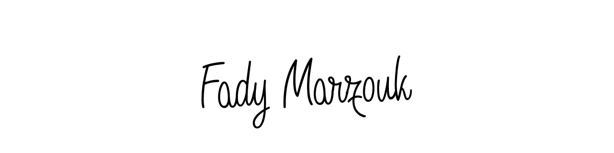 Use a signature maker to create a handwritten signature online. With this signature software, you can design (Angelique-Rose-font-FFP) your own signature for name Fady Marzouk. Fady Marzouk signature style 5 images and pictures png