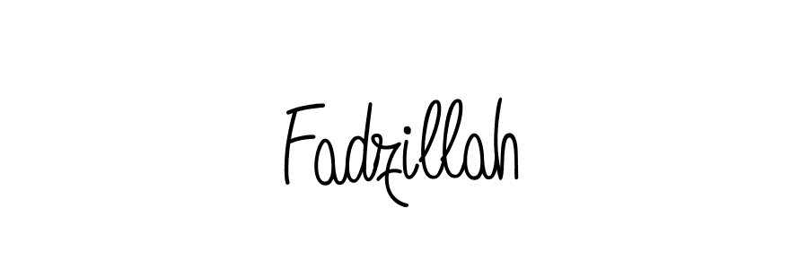 How to make Fadzillah name signature. Use Angelique-Rose-font-FFP style for creating short signs online. This is the latest handwritten sign. Fadzillah signature style 5 images and pictures png