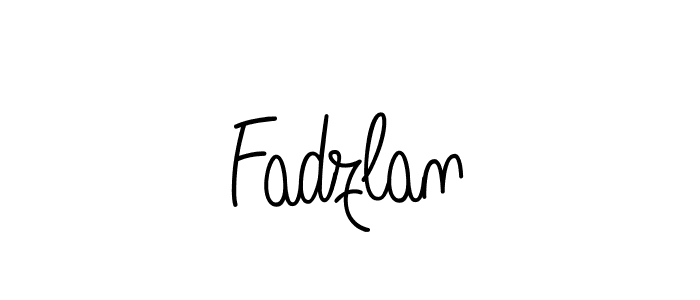 Create a beautiful signature design for name Fadzlan. With this signature (Angelique-Rose-font-FFP) fonts, you can make a handwritten signature for free. Fadzlan signature style 5 images and pictures png