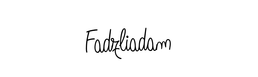 How to make Fadzliadam name signature. Use Angelique-Rose-font-FFP style for creating short signs online. This is the latest handwritten sign. Fadzliadam signature style 5 images and pictures png