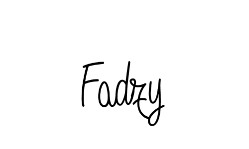 You should practise on your own different ways (Angelique-Rose-font-FFP) to write your name (Fadzy) in signature. don't let someone else do it for you. Fadzy signature style 5 images and pictures png