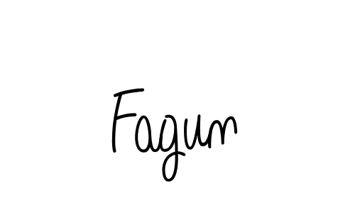 Design your own signature with our free online signature maker. With this signature software, you can create a handwritten (Angelique-Rose-font-FFP) signature for name Fagun. Fagun signature style 5 images and pictures png