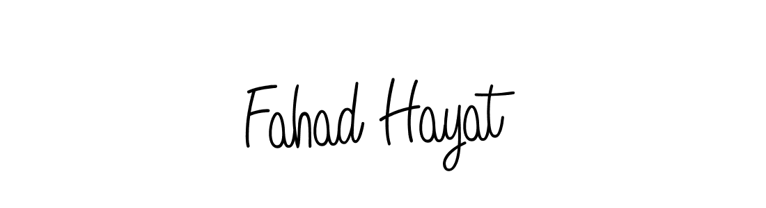 You should practise on your own different ways (Angelique-Rose-font-FFP) to write your name (Fahad Hayat) in signature. don't let someone else do it for you. Fahad Hayat signature style 5 images and pictures png