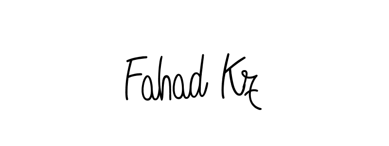 Make a beautiful signature design for name Fahad Kz. With this signature (Angelique-Rose-font-FFP) style, you can create a handwritten signature for free. Fahad Kz signature style 5 images and pictures png