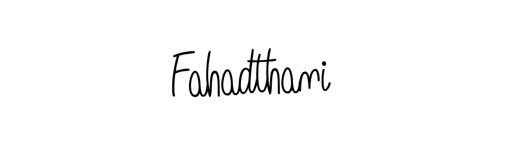 You should practise on your own different ways (Angelique-Rose-font-FFP) to write your name (Fahadthani) in signature. don't let someone else do it for you. Fahadthani signature style 5 images and pictures png