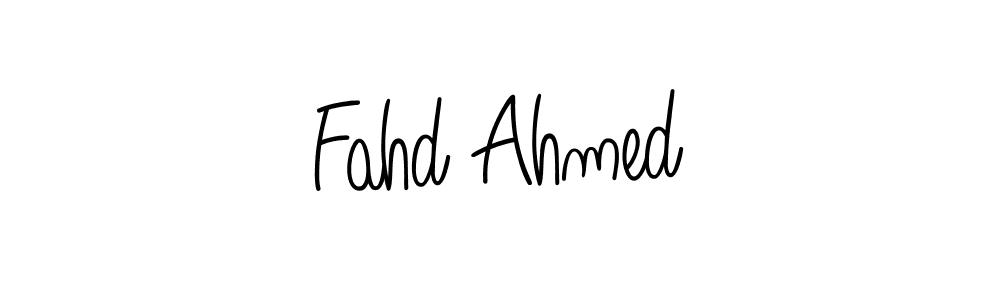 How to make Fahd Ahmed name signature. Use Angelique-Rose-font-FFP style for creating short signs online. This is the latest handwritten sign. Fahd Ahmed signature style 5 images and pictures png
