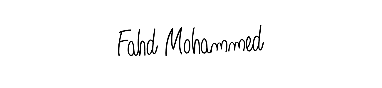 The best way (Angelique-Rose-font-FFP) to make a short signature is to pick only two or three words in your name. The name Fahd Mohammed include a total of six letters. For converting this name. Fahd Mohammed signature style 5 images and pictures png