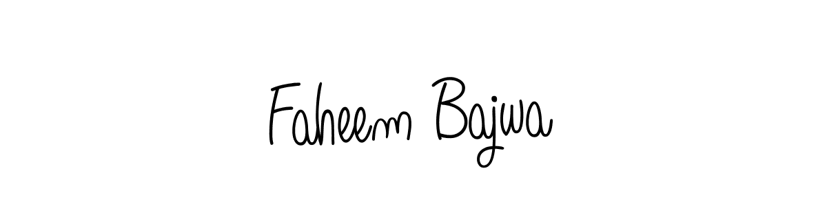 Similarly Angelique-Rose-font-FFP is the best handwritten signature design. Signature creator online .You can use it as an online autograph creator for name Faheem Bajwa. Faheem Bajwa signature style 5 images and pictures png