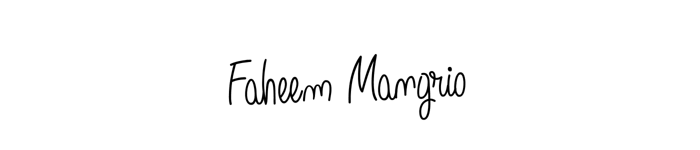 It looks lik you need a new signature style for name Faheem Mangrio. Design unique handwritten (Angelique-Rose-font-FFP) signature with our free signature maker in just a few clicks. Faheem Mangrio signature style 5 images and pictures png