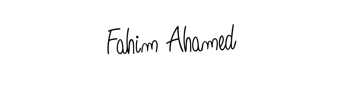 Design your own signature with our free online signature maker. With this signature software, you can create a handwritten (Angelique-Rose-font-FFP) signature for name Fahim Ahamed. Fahim Ahamed signature style 5 images and pictures png