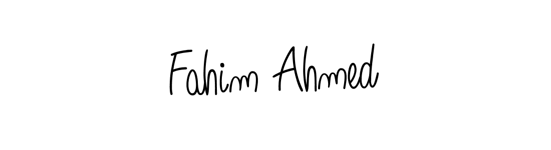 Make a beautiful signature design for name Fahim Ahmed. With this signature (Angelique-Rose-font-FFP) style, you can create a handwritten signature for free. Fahim Ahmed signature style 5 images and pictures png