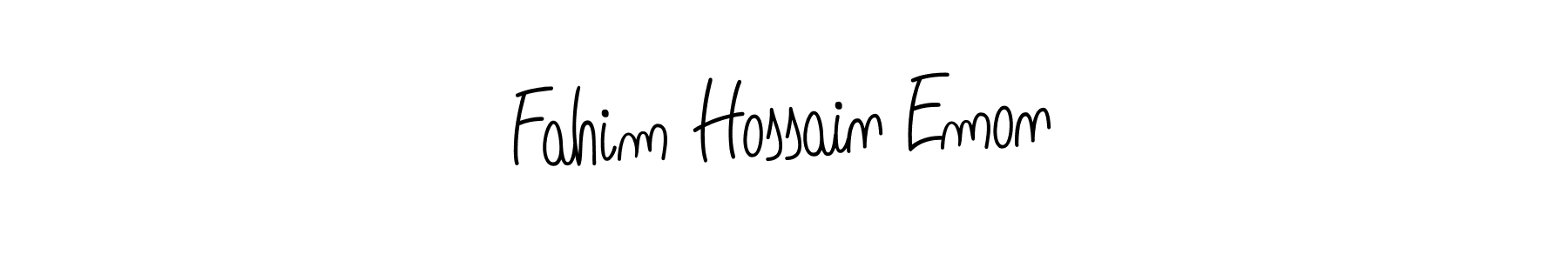 Design your own signature with our free online signature maker. With this signature software, you can create a handwritten (Angelique-Rose-font-FFP) signature for name Fahim Hossain Emon. Fahim Hossain Emon signature style 5 images and pictures png