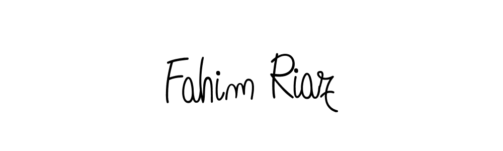 Design your own signature with our free online signature maker. With this signature software, you can create a handwritten (Angelique-Rose-font-FFP) signature for name Fahim Riaz. Fahim Riaz signature style 5 images and pictures png