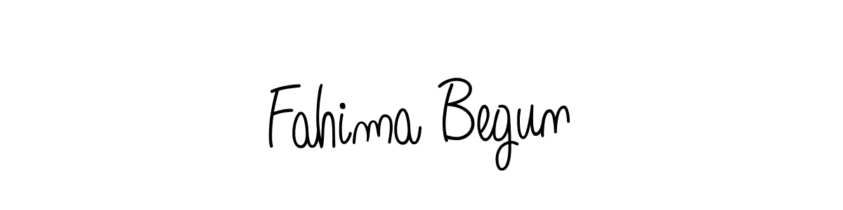 Make a beautiful signature design for name Fahima Begun. With this signature (Angelique-Rose-font-FFP) style, you can create a handwritten signature for free. Fahima Begun signature style 5 images and pictures png