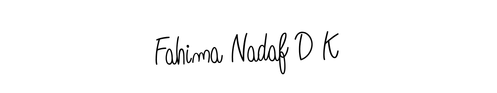 Here are the top 10 professional signature styles for the name Fahima Nadaf D K. These are the best autograph styles you can use for your name. Fahima Nadaf D K signature style 5 images and pictures png