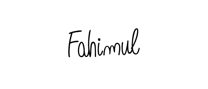 How to make Fahimul name signature. Use Angelique-Rose-font-FFP style for creating short signs online. This is the latest handwritten sign. Fahimul signature style 5 images and pictures png
